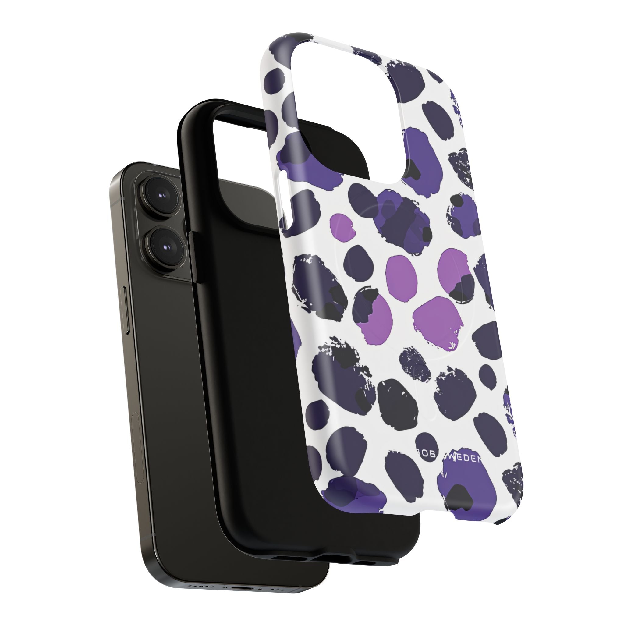 Purple Inkblots iPhone 14 | Tough+ Phone Case