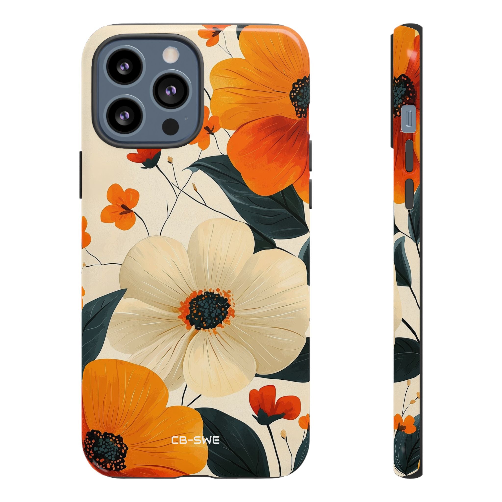 Vibrant Flowers Bloom - iPhone Case