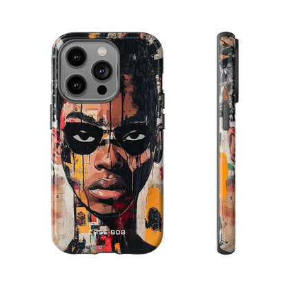Masked Portrait Drips iPhone 14 Pro Case - Tough