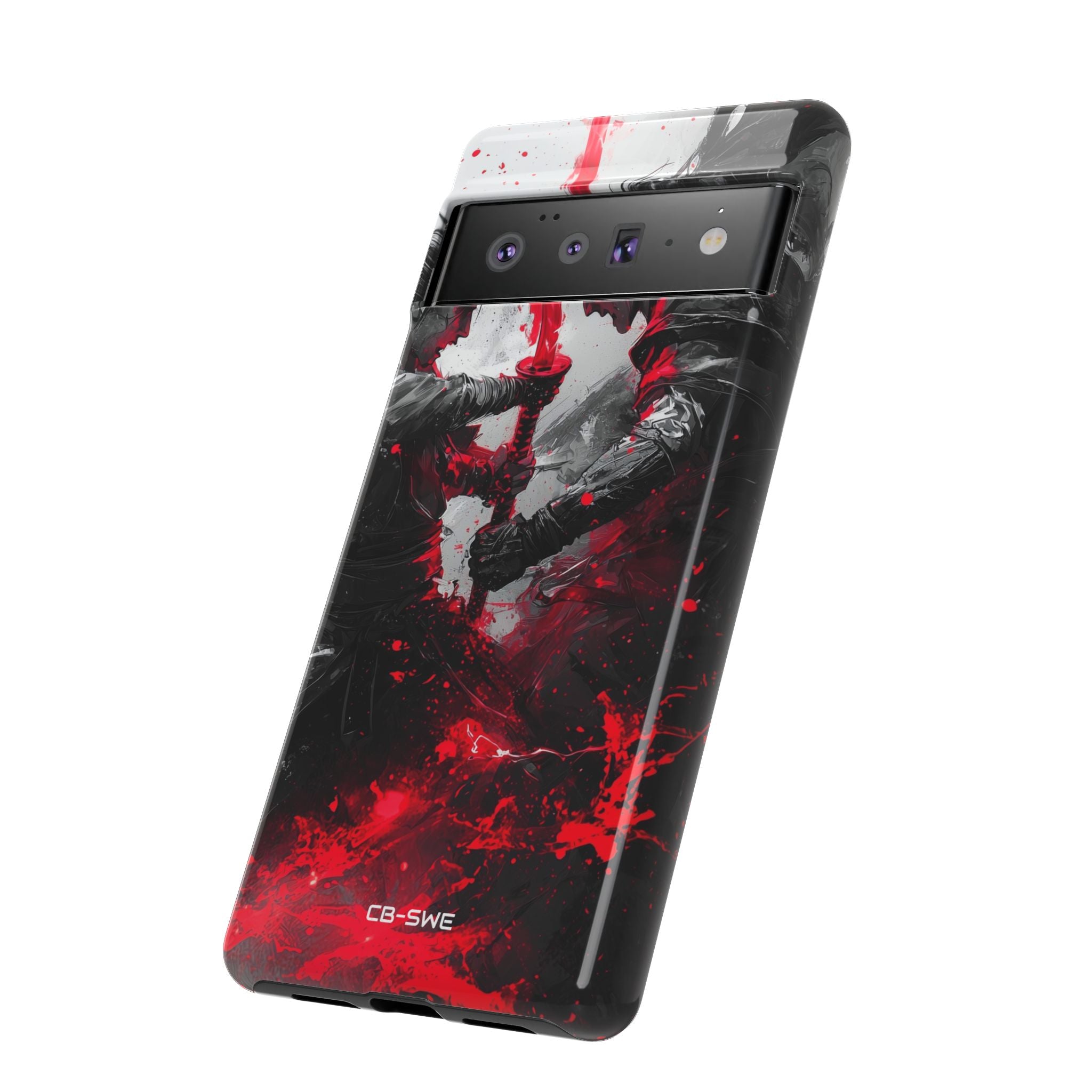 Crimson Blade Clash - Google Pixel Case