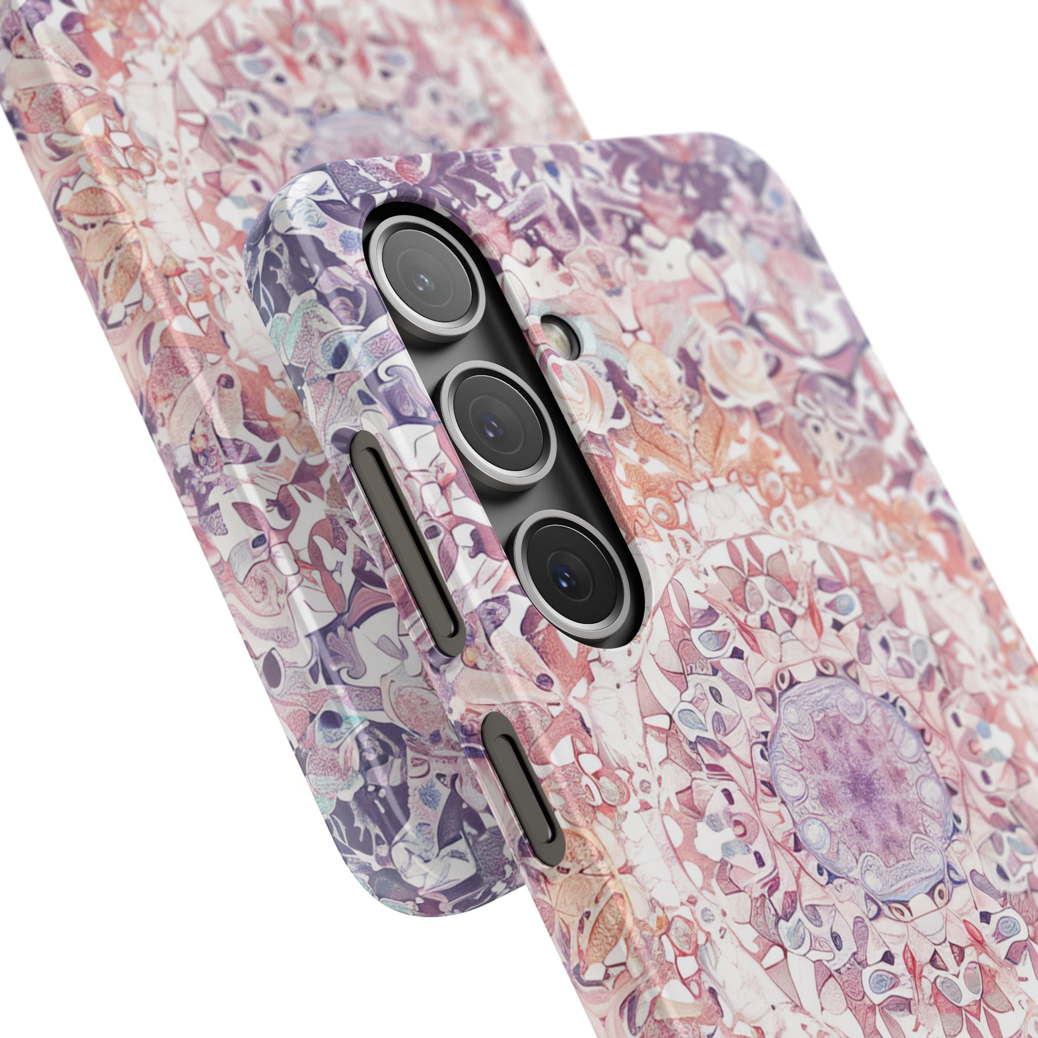 Purple Pink Mandala - Slim Samsung S24 Phone Case