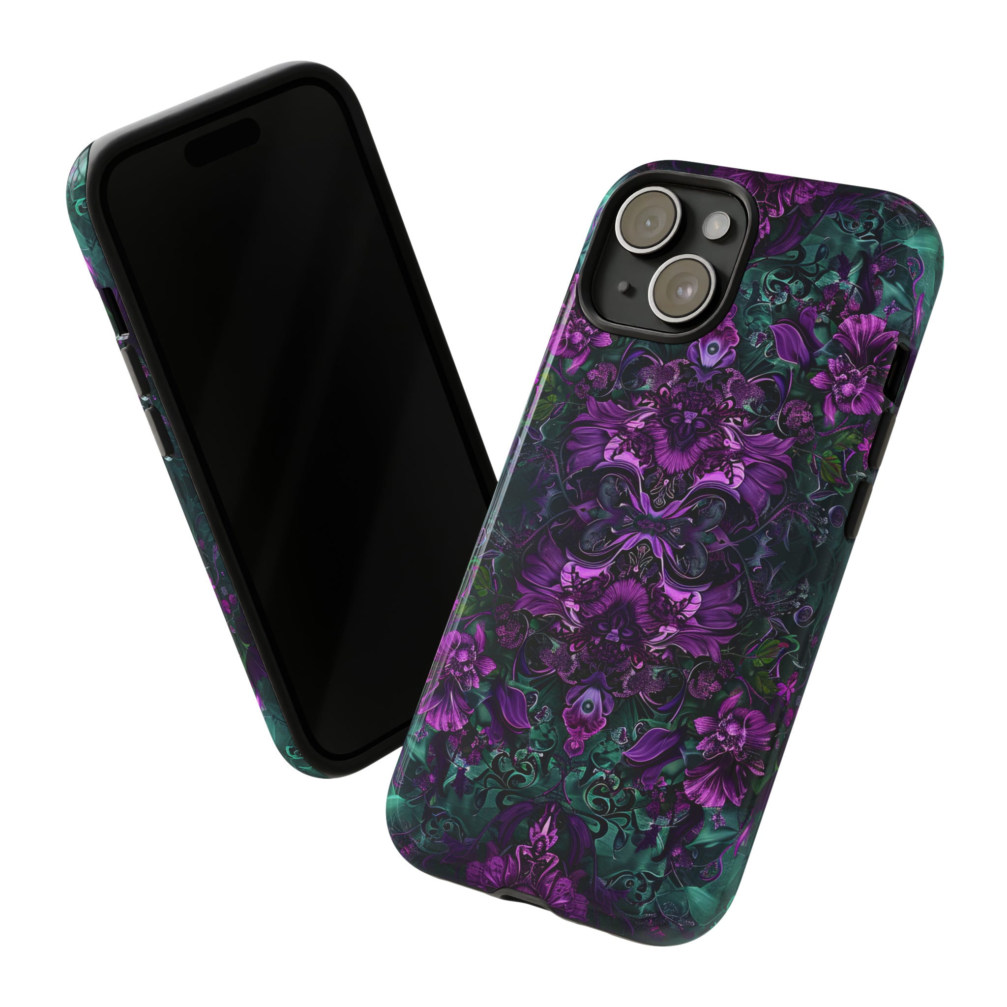 Baroque Floral Gothic - Protective Phone Case