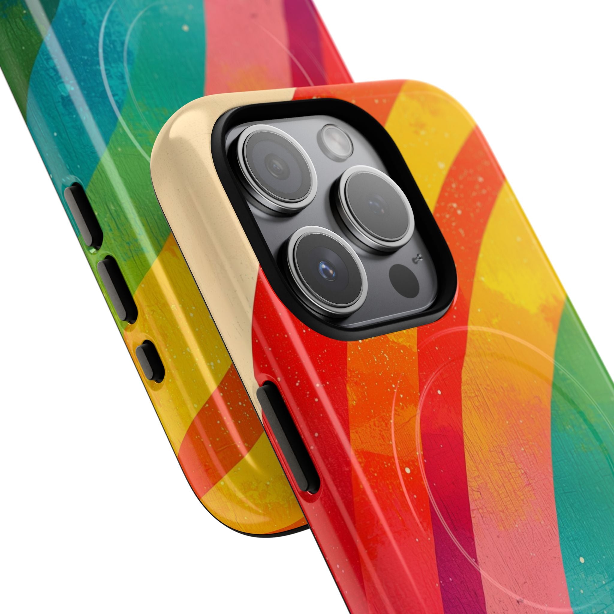 Textured Rainbow Arc iPhone 15 Pro Case - Tough+