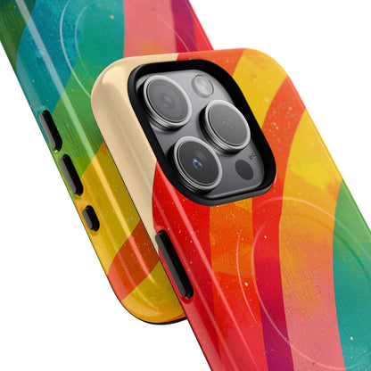 Textured Rainbow Arc iPhone 15 Pro Case - Tough+