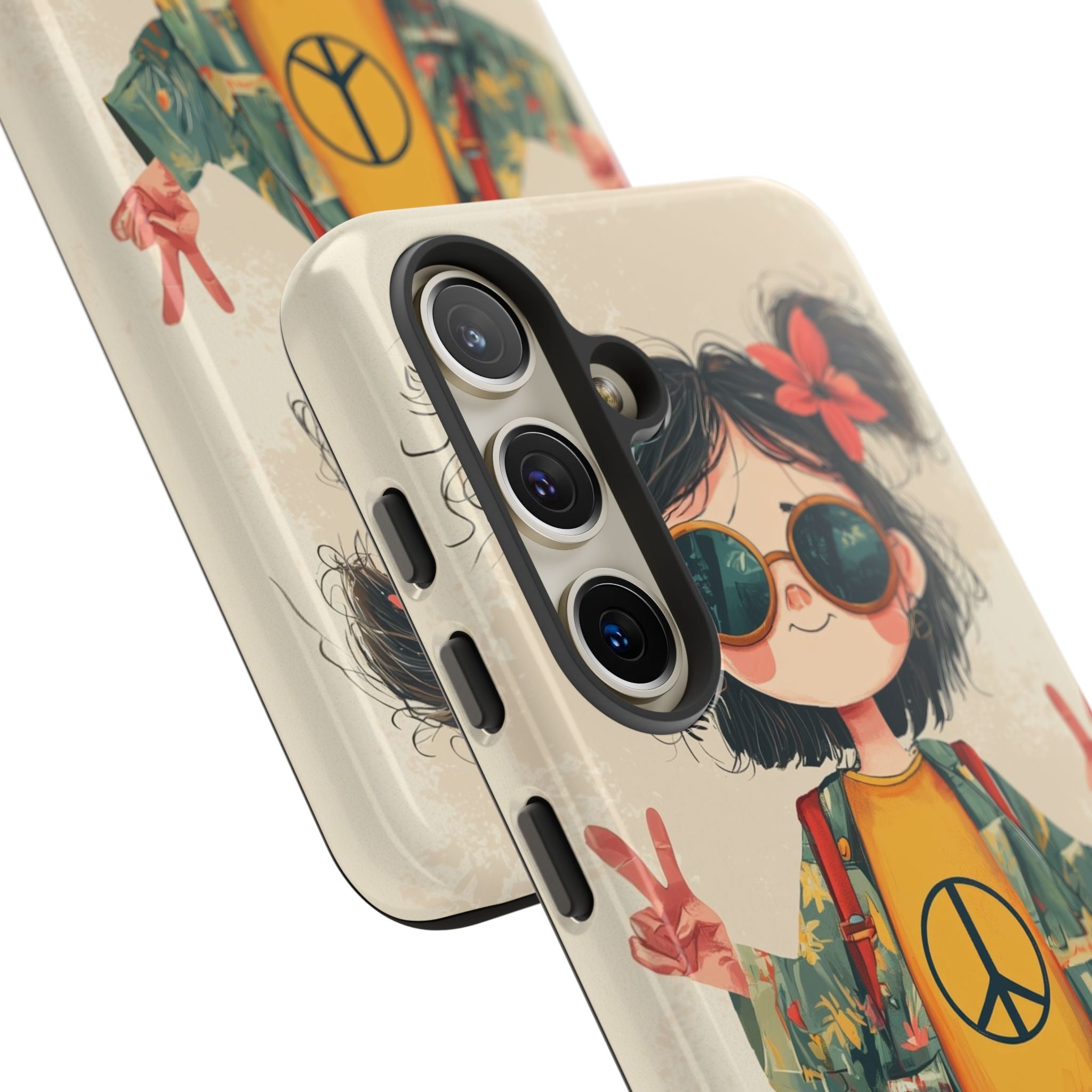 Peace Pigtails Samsung S24 Case - Tough
