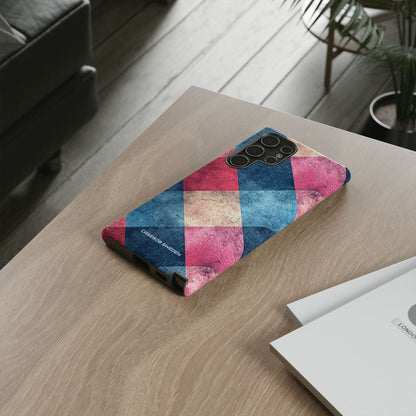 Bold Geometric Squares - Tough Samsung S22 Phone Case