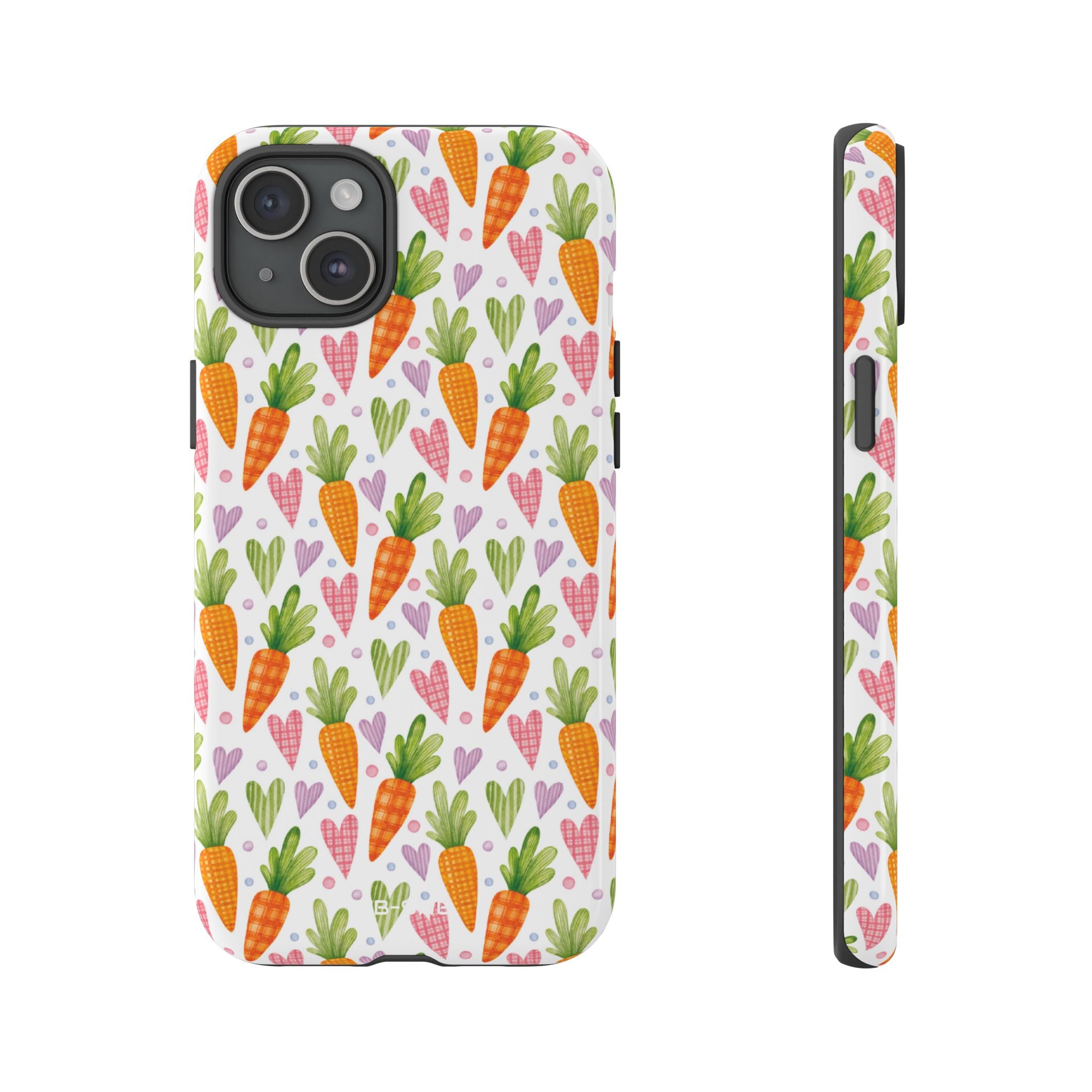 Carrots Embrace Hearts - iPhone Case