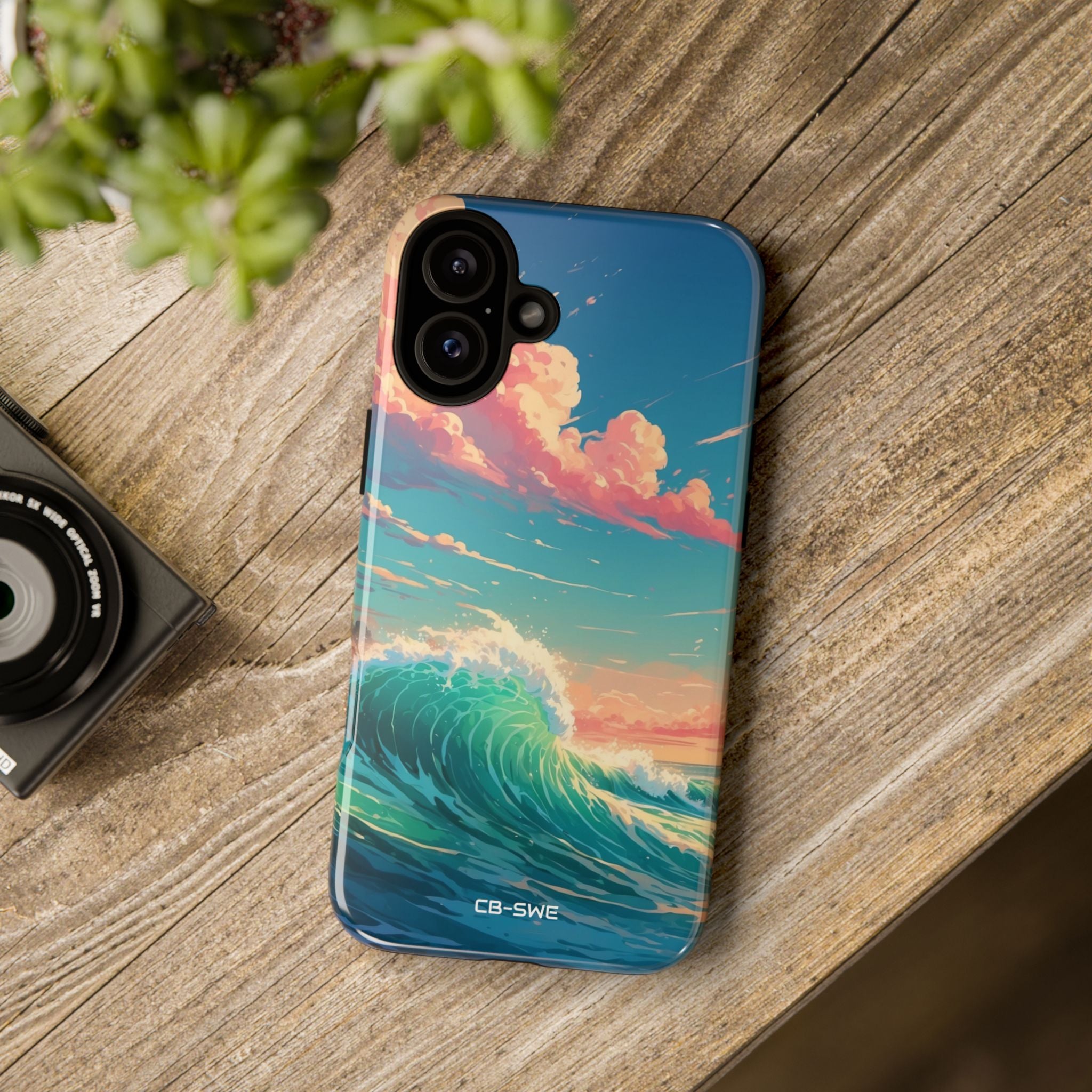 Waves Embrace Sunlight - iPhone Case