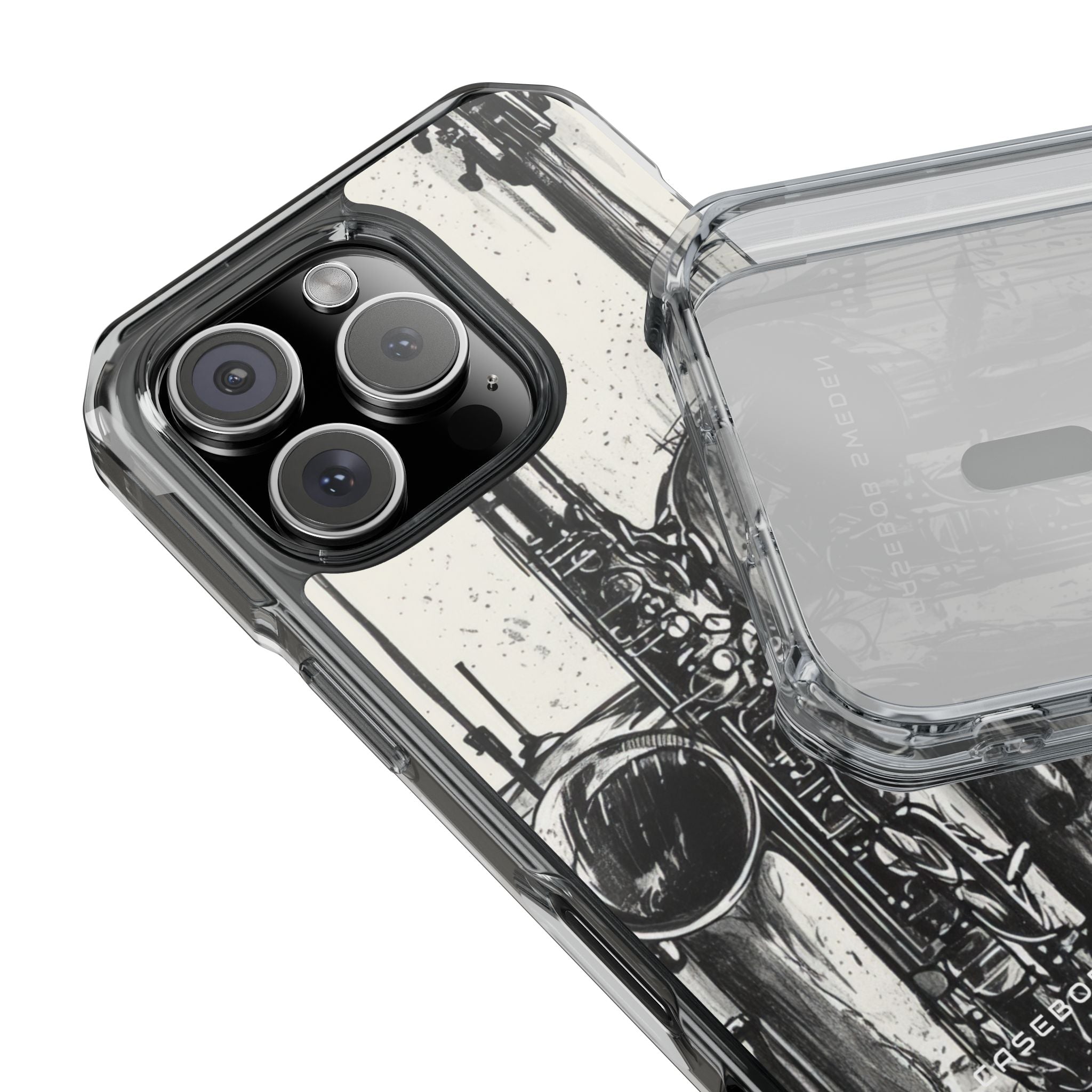 Jazz Instrument Line Symphony iPhone 16 - Clear Impact Phone Case