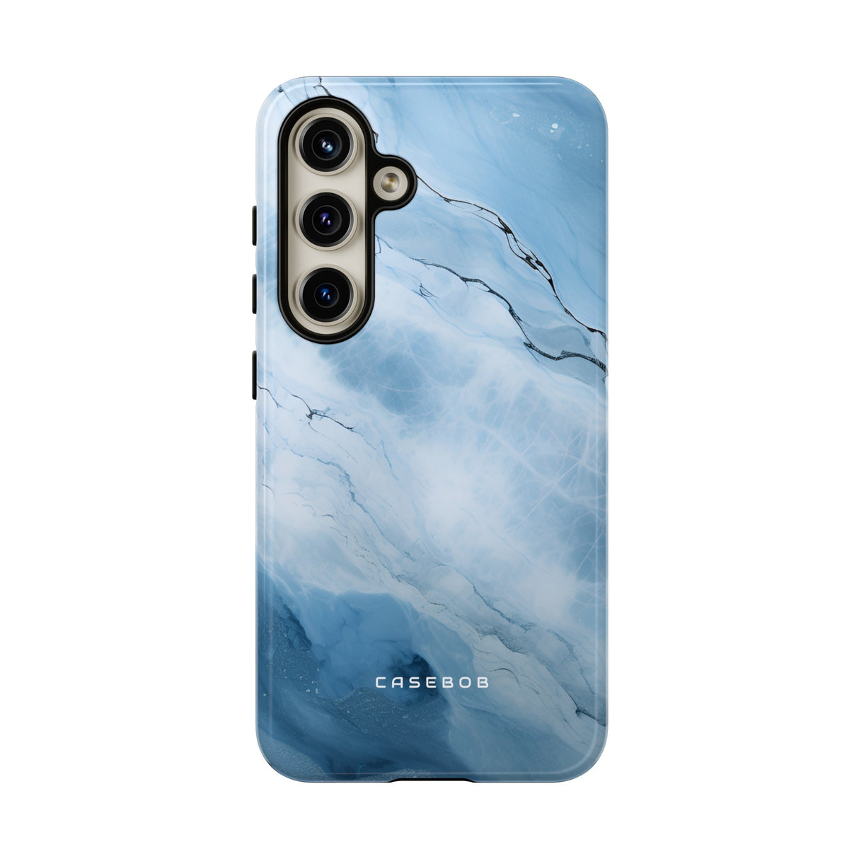 Light Navy Marble - Protective Phone Case