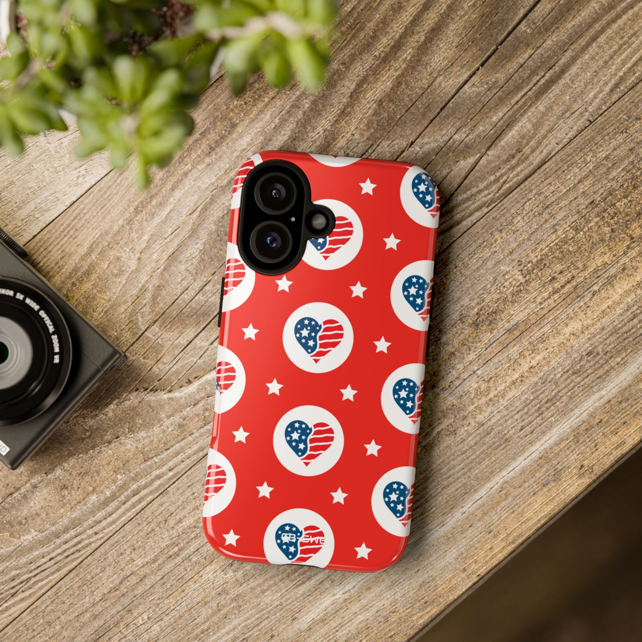 Hearts Celebrate Freedom - iPhone Case