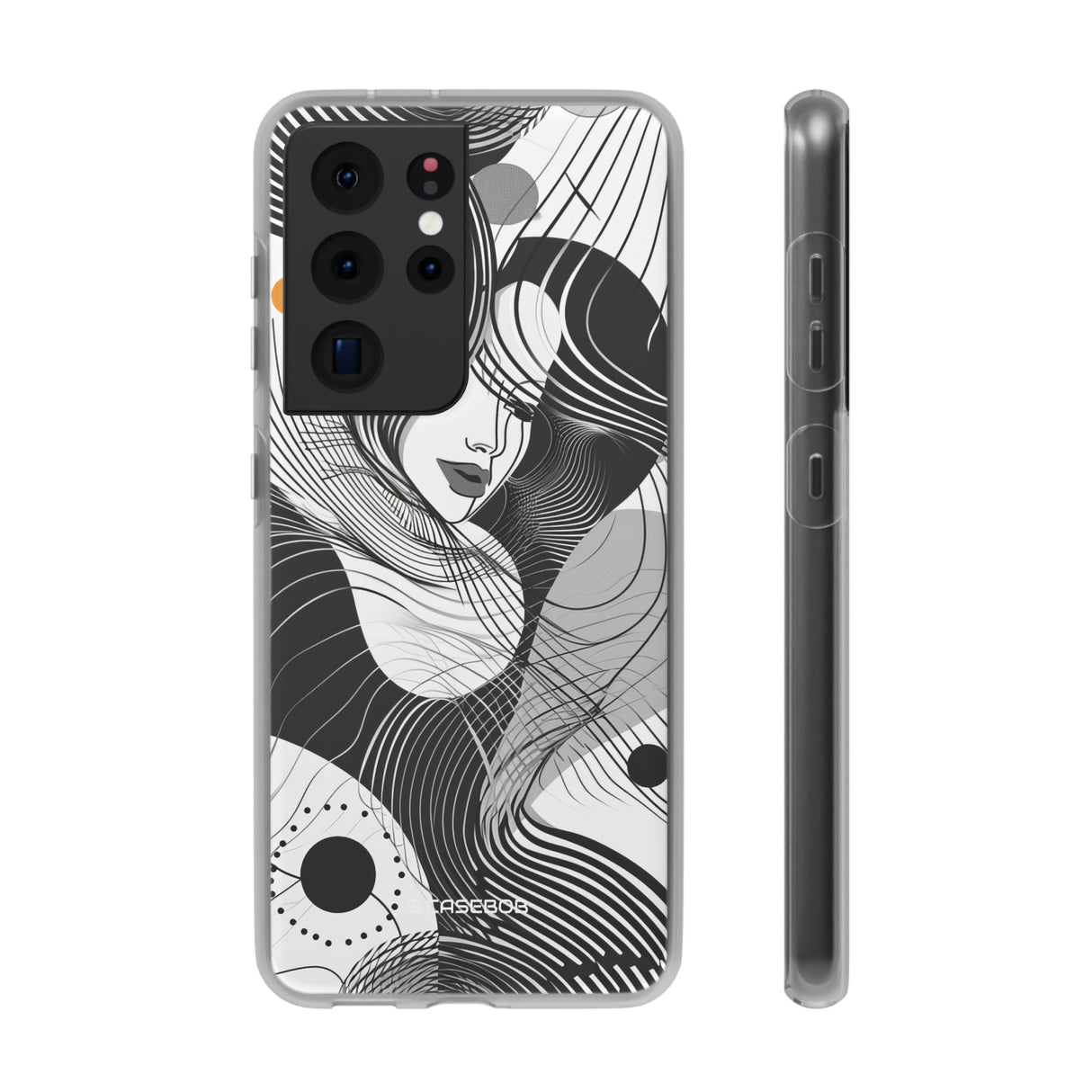 Fluid Noir Rhythm | Flexible Handyhülle für Samsung Galaxy