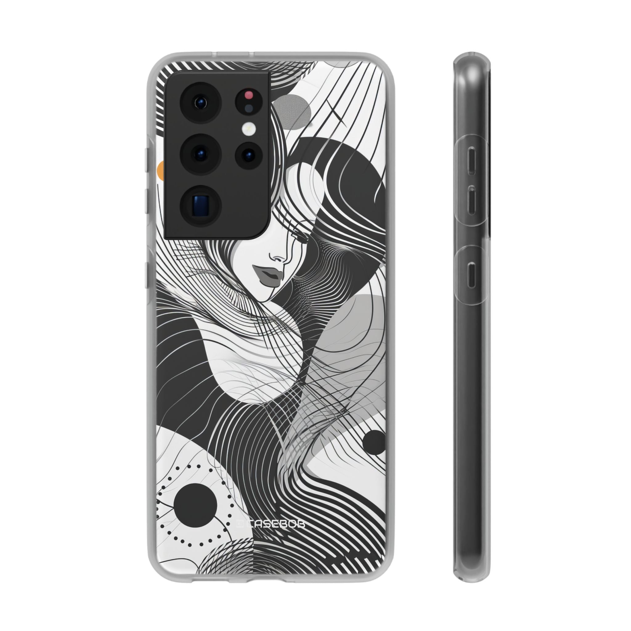 Fluid Noir Rhythm | Flexible Phone Case for Samsung Galaxy