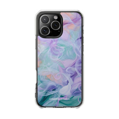 Purple Peach Whirl - Clear Impact iPhone 16 Phone Case