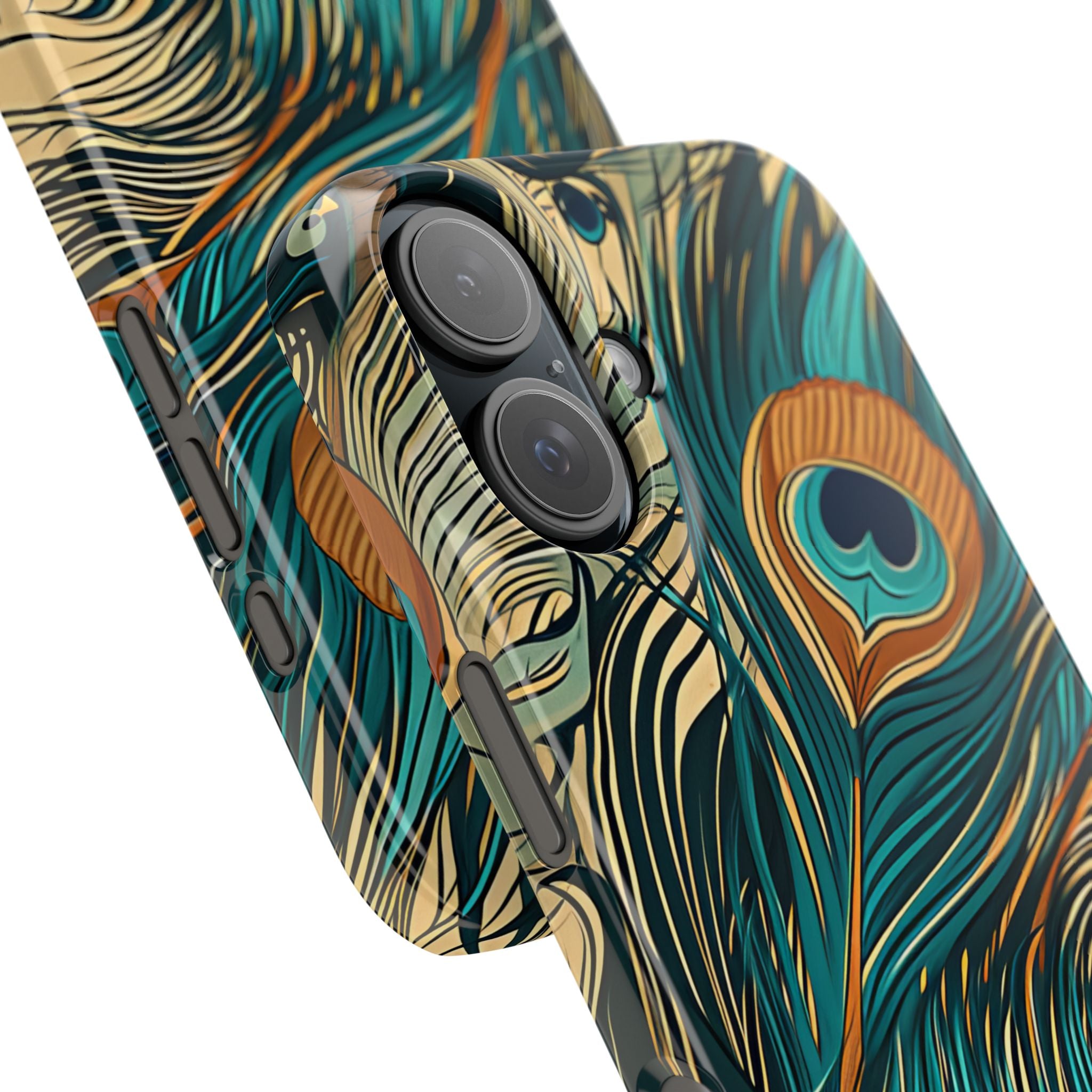 Art Nouveau Peacock Elegance iPhone 16 - Slim Phone Case