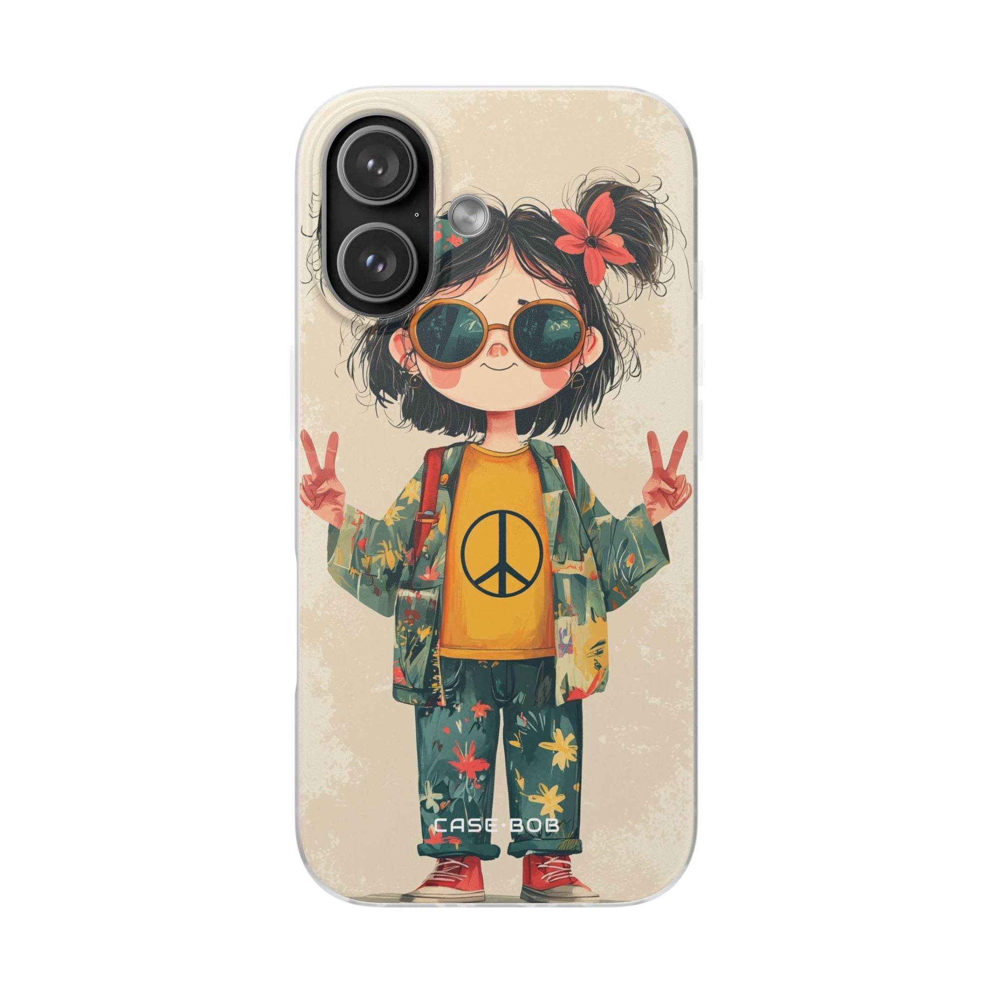 Peace Pigtails iPhone 17 Case - Soft