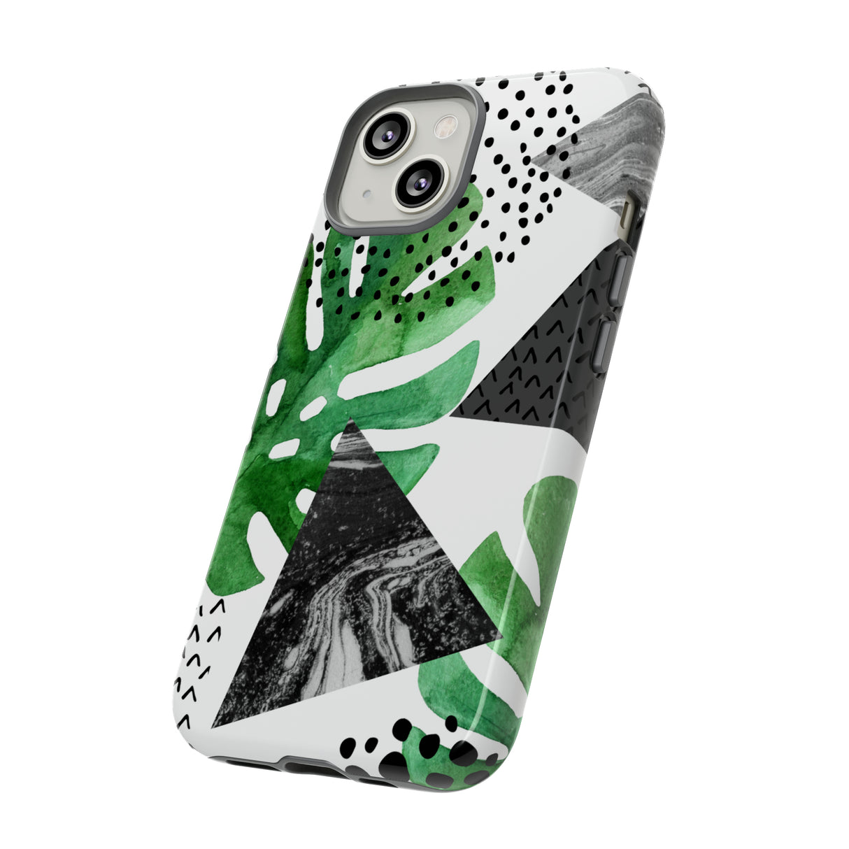 Grunge Green Tropical - Protective Phone Case