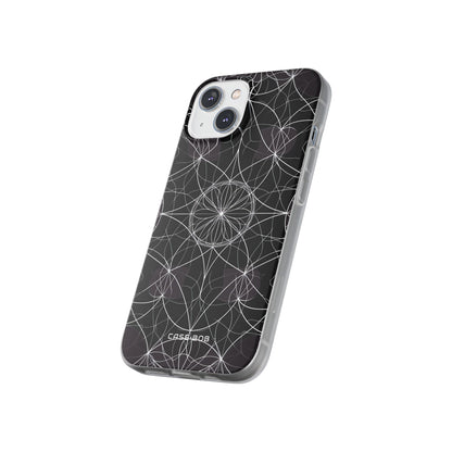 Radiant Petal Orbit iPhone 14 Case - Soft