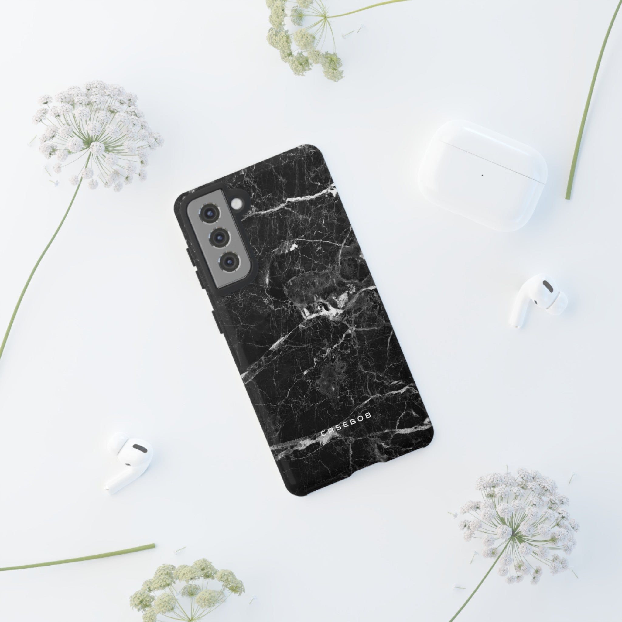 Black Marble - Protective Phone Case