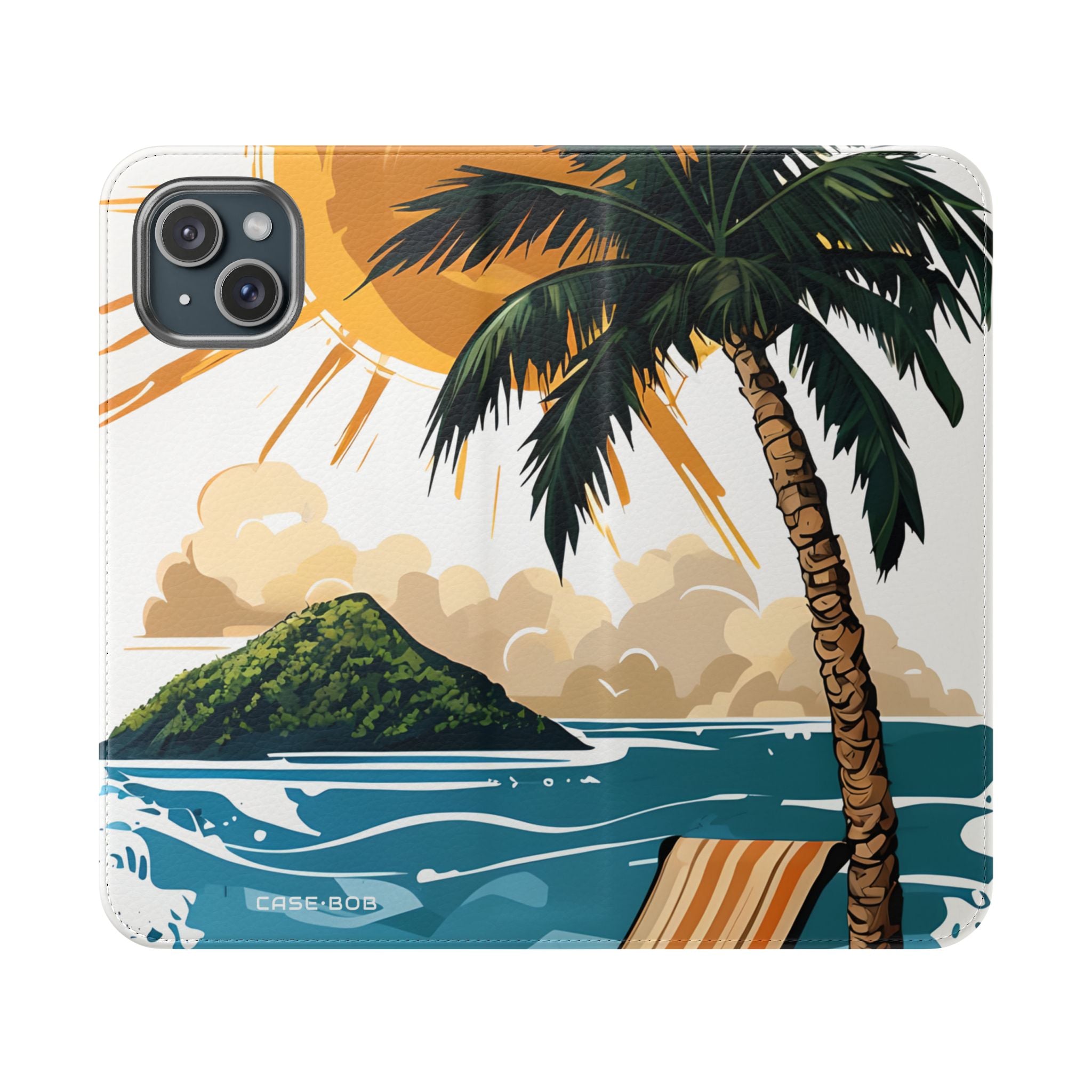 Palm Sunscape - iPhone 15 Plus Case - Wallet