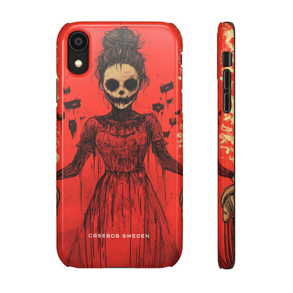 Haunting Scarlet Descent  iPhone X - Slim Phone Case