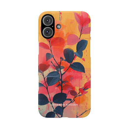 Vivid Floral Harmony iPhone 16 - Slim Phone Case