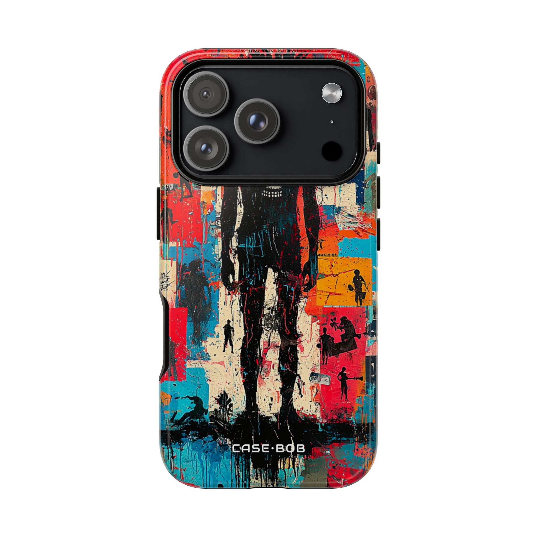Spiky Skull Silhouette iPhone 17 Pro Case - Tough