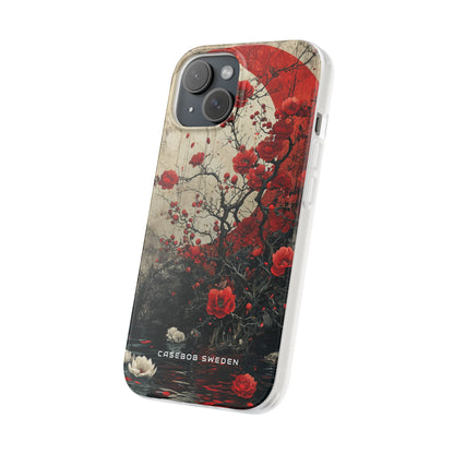 Zen Blossoms in Moonlight iPhone 15 - Flexi Phone Case