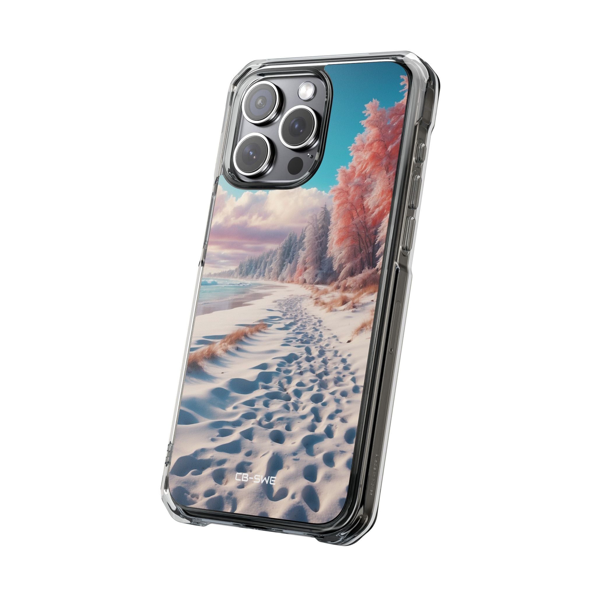 Shadows Embrace Waves iPhone Case - Impact