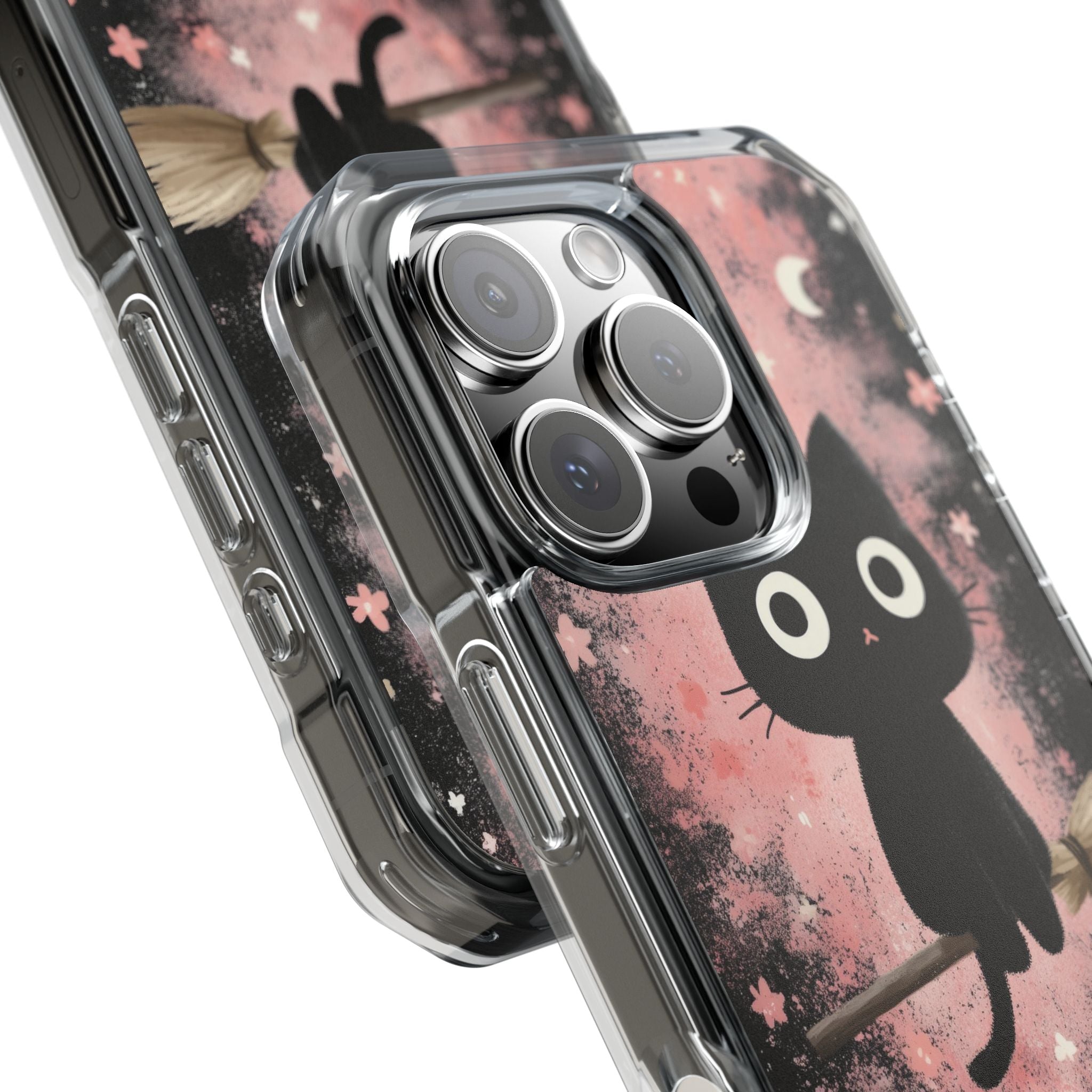 Whimsical Cat Soars iPhone Case - Impact