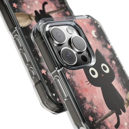 Whimsical Cat Soars iPhone Case - Impact