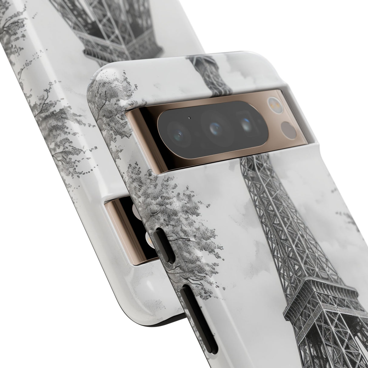 Parisian Monochrome Majesty | Protective Phone Case for Google Pixel