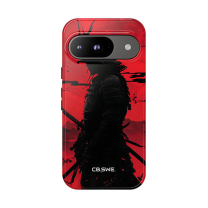 Samurai Warrior Silhouette Crimson Sun Google Pixel 9 - Tough