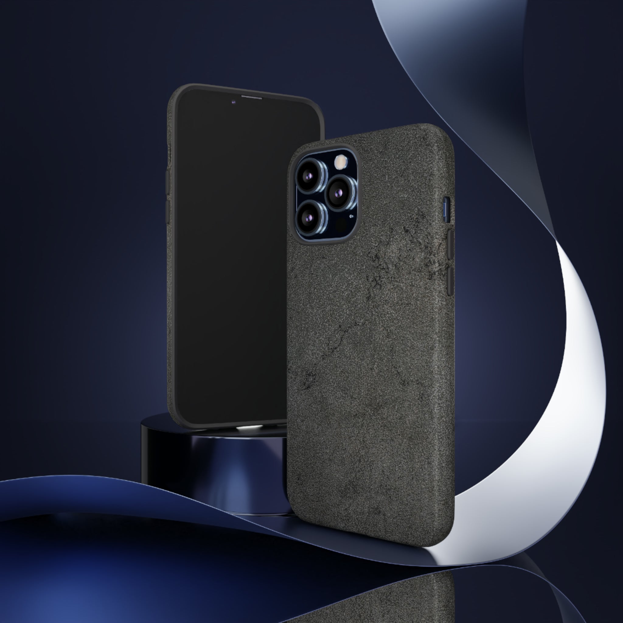 Steel Grey Granite - Protective Phone Case