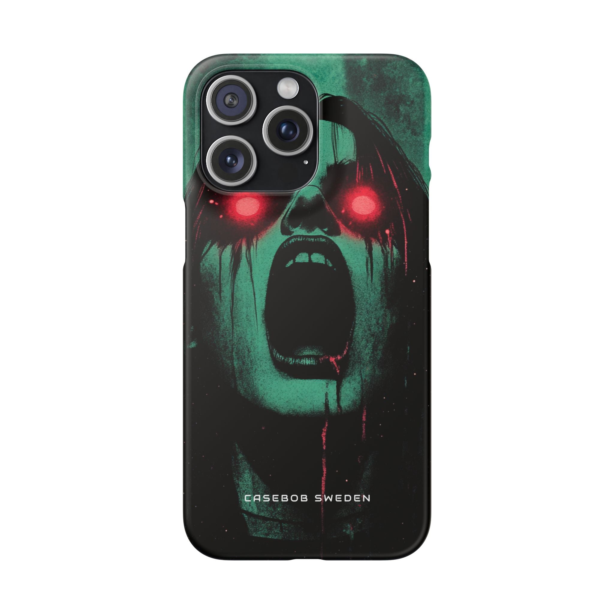 Haunting Glow of Gothic Eyes iPhone 15 - Slim Phone Case