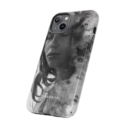 Portrait Lady Phone Case - Protective Phone Case