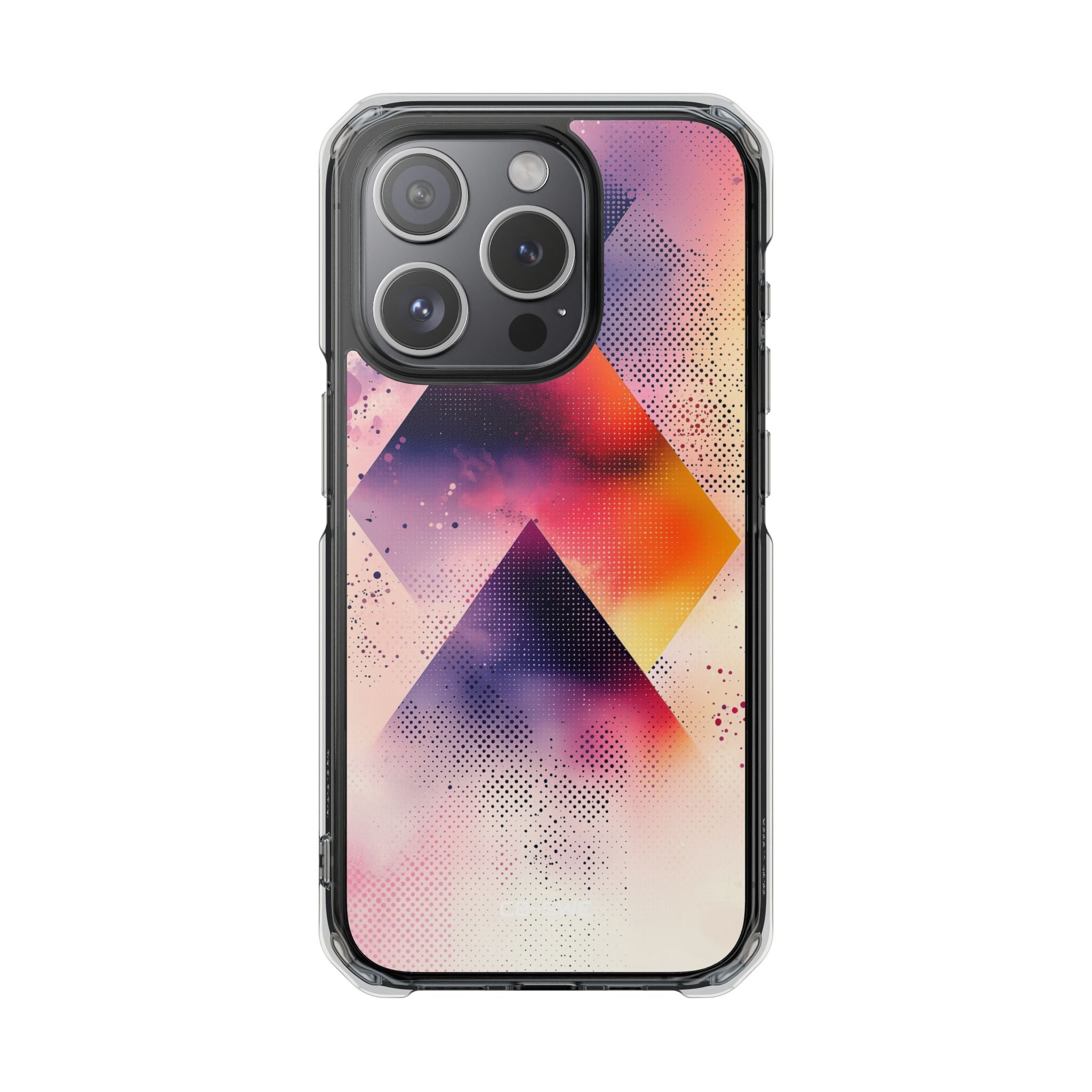 Vivid Triangles Ascend iPhone Case - Impact