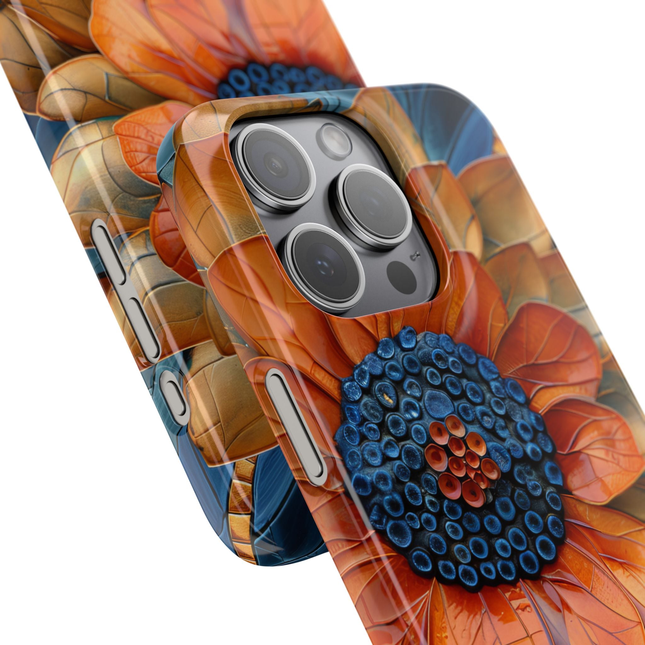 Mosaic Blossom Harmony iPhone 15 - Slim Phone Case