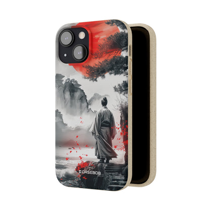 Serene Samurai Sunrise | Biodegradable Phone Case