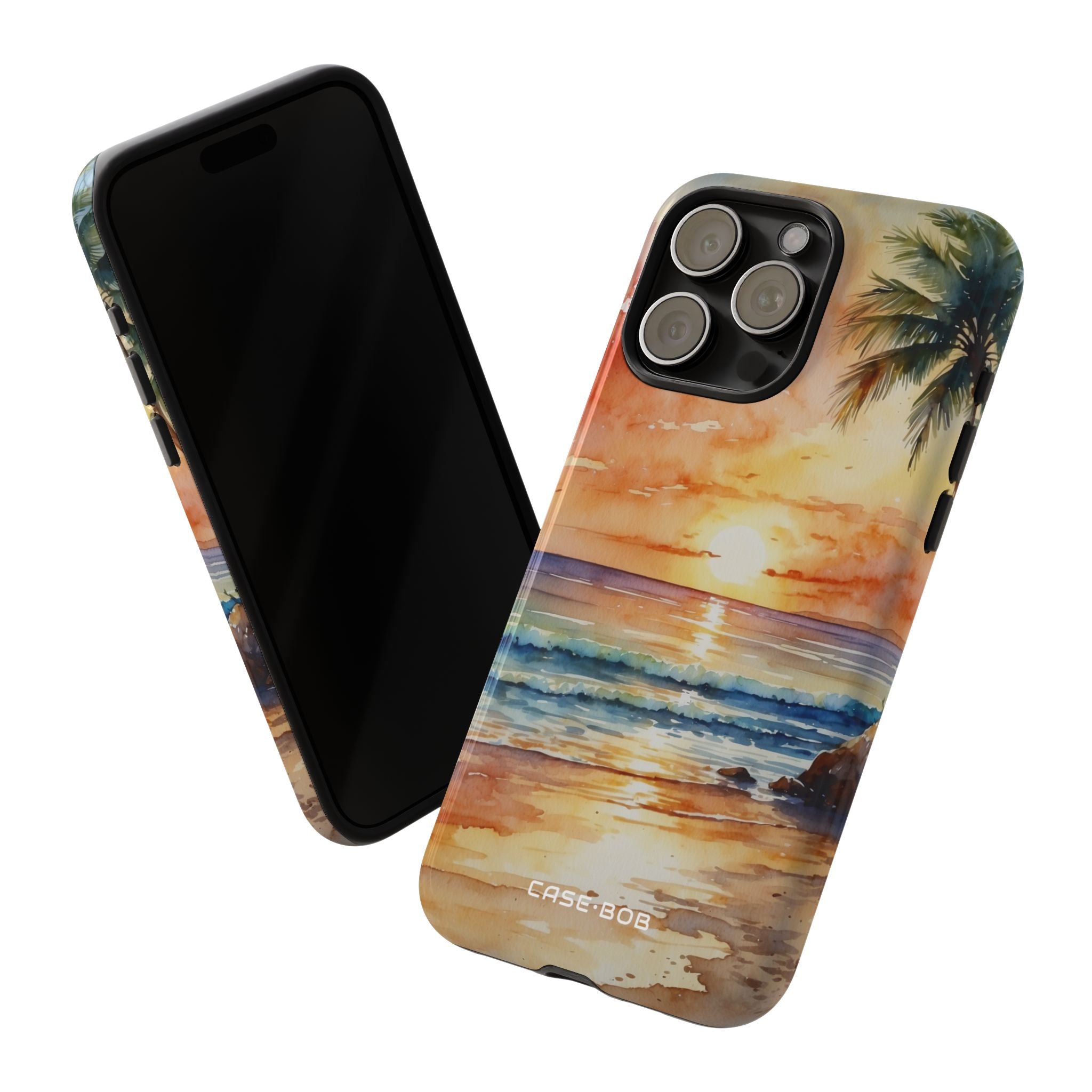 Sunset Palm iPhone 15 Pro Max Case - Tough