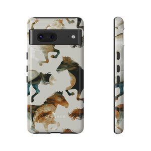 Tie Dye Horses - Protective Phone Case