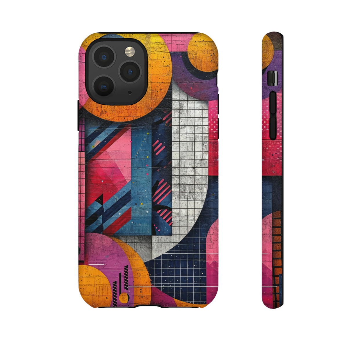 Lively Neon Geometry - Protective Phone Case