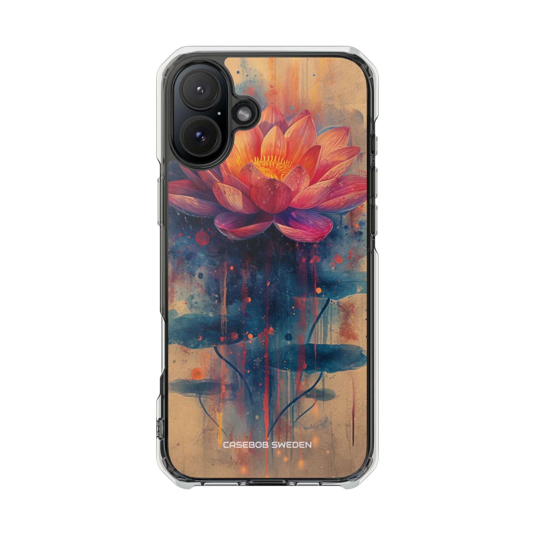 Lotus Blossom Art - Clear Impact iPhone 16 Phone Case