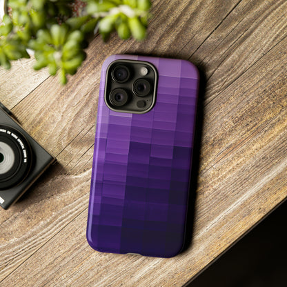 Purple Square Fusion - Protective Phone Case