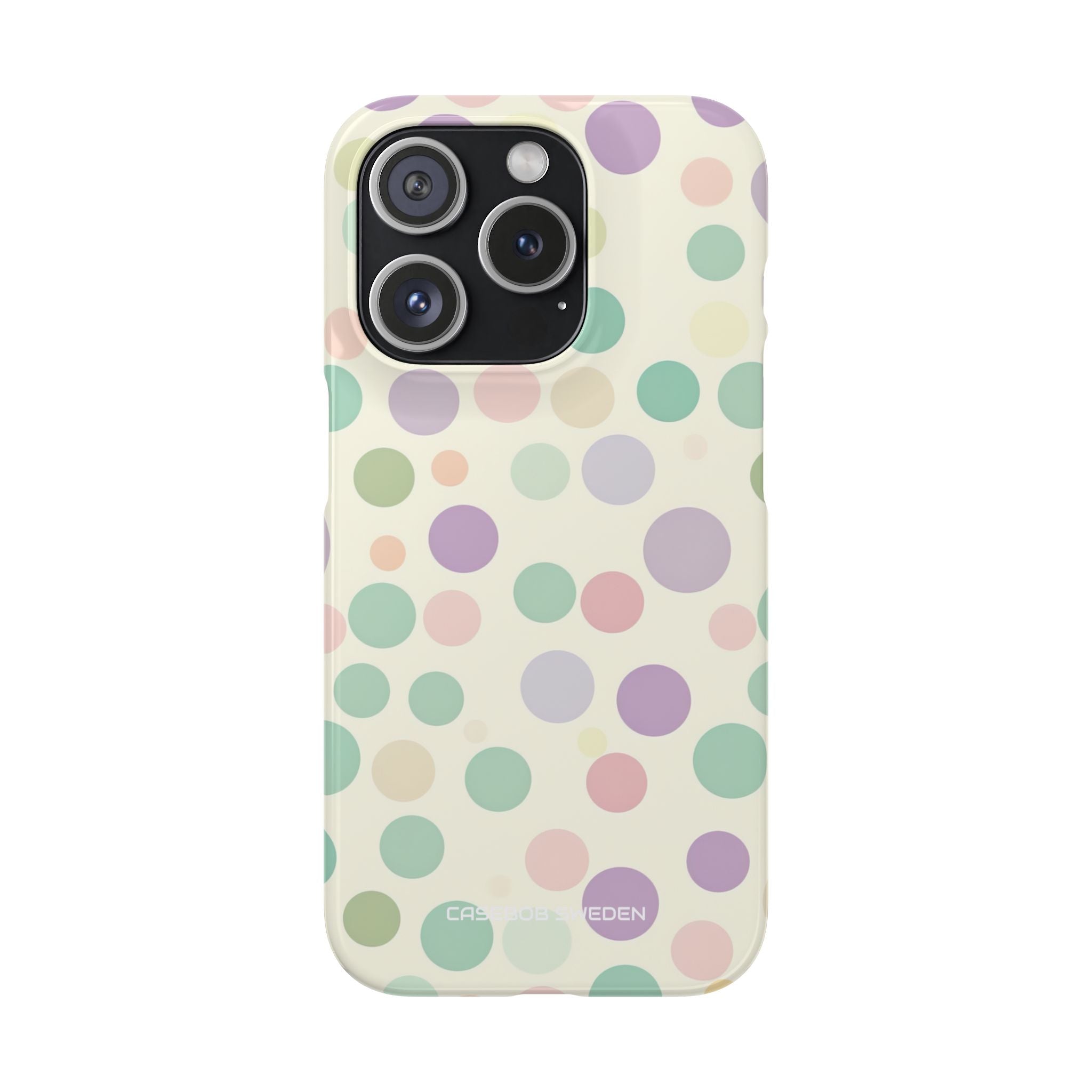 Playful Pastel Polka Dots - Slim iPhone 15 Phone Case