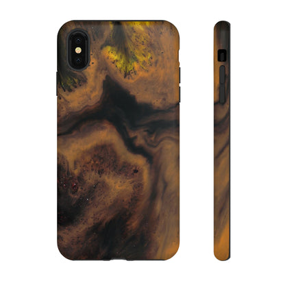 Brown Earth Ink Art - Protective Phone Case