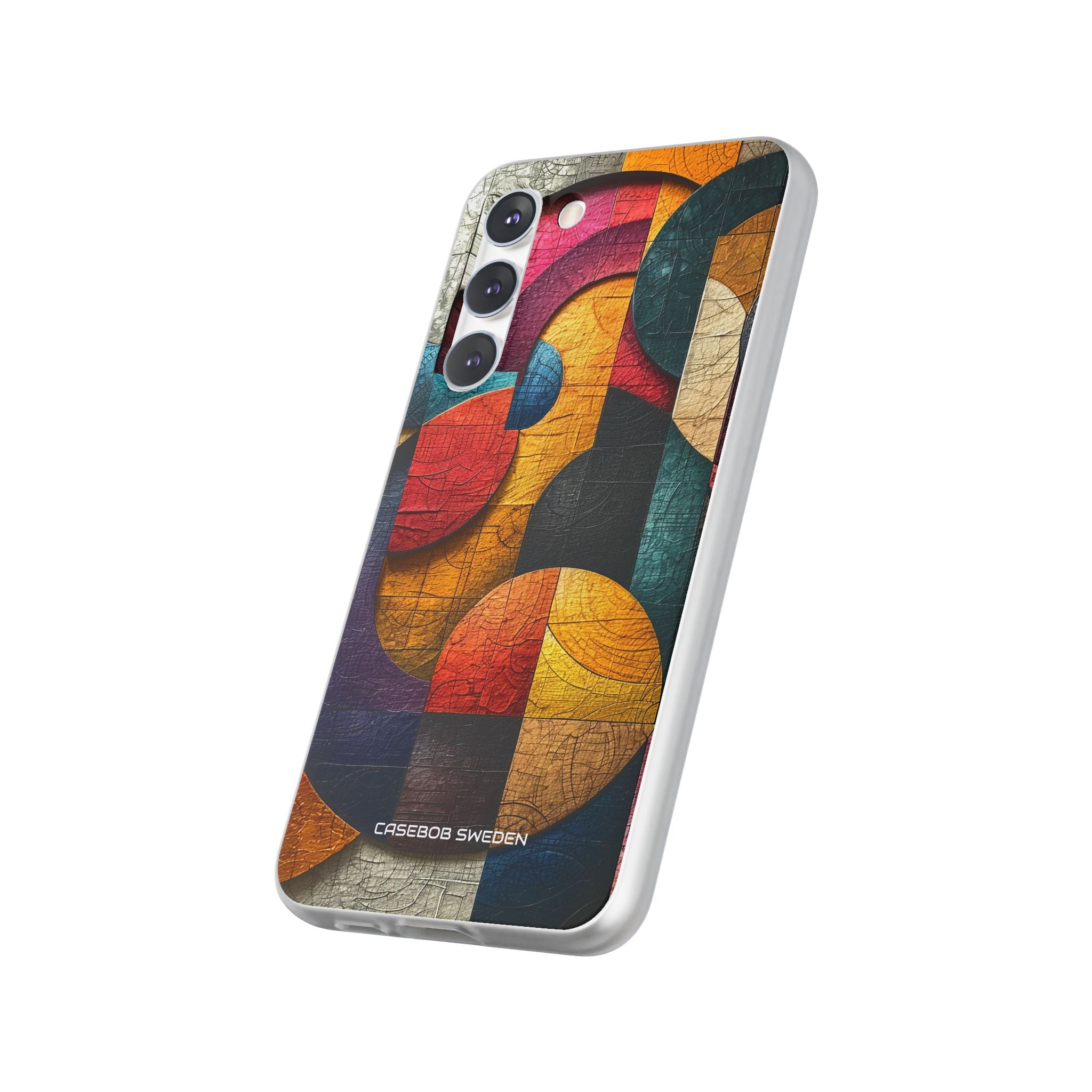 Vibrant Geometric Art - Flexi Samsung S23 Phone Case