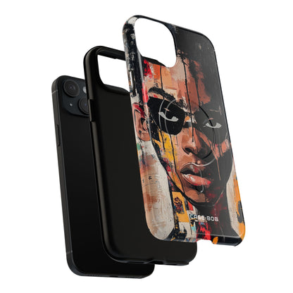 Masked Portrait Drips iPhone 15 Plus Case - Tough+
