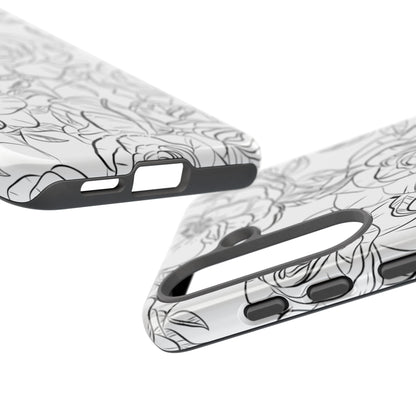 Intricate Rose Sketches - Samsung Case