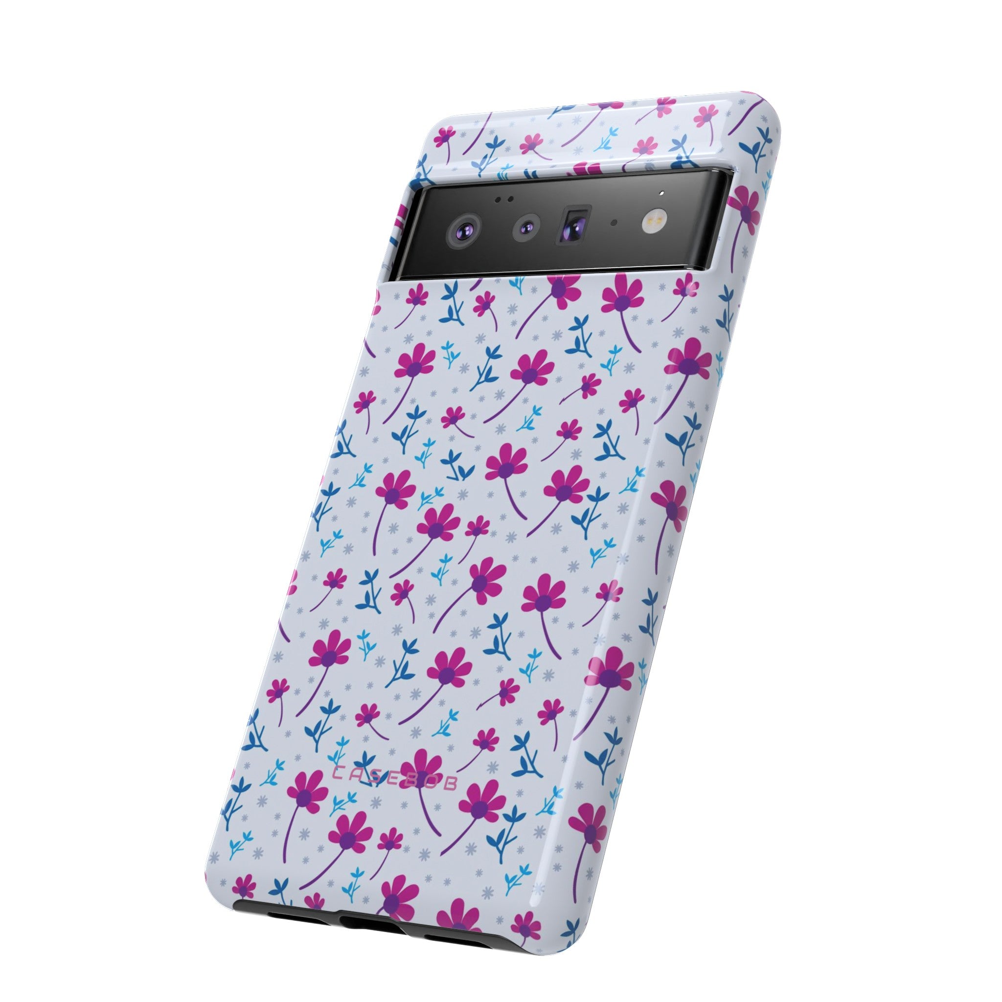 Purple Flower Pattern - Protective Phone Case